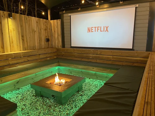 Cinema room at Orchard Hideaway, indoor entertainment near the Lake District